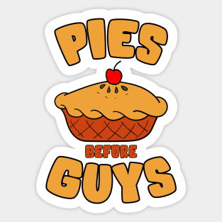 Pies Before Guys Sticker